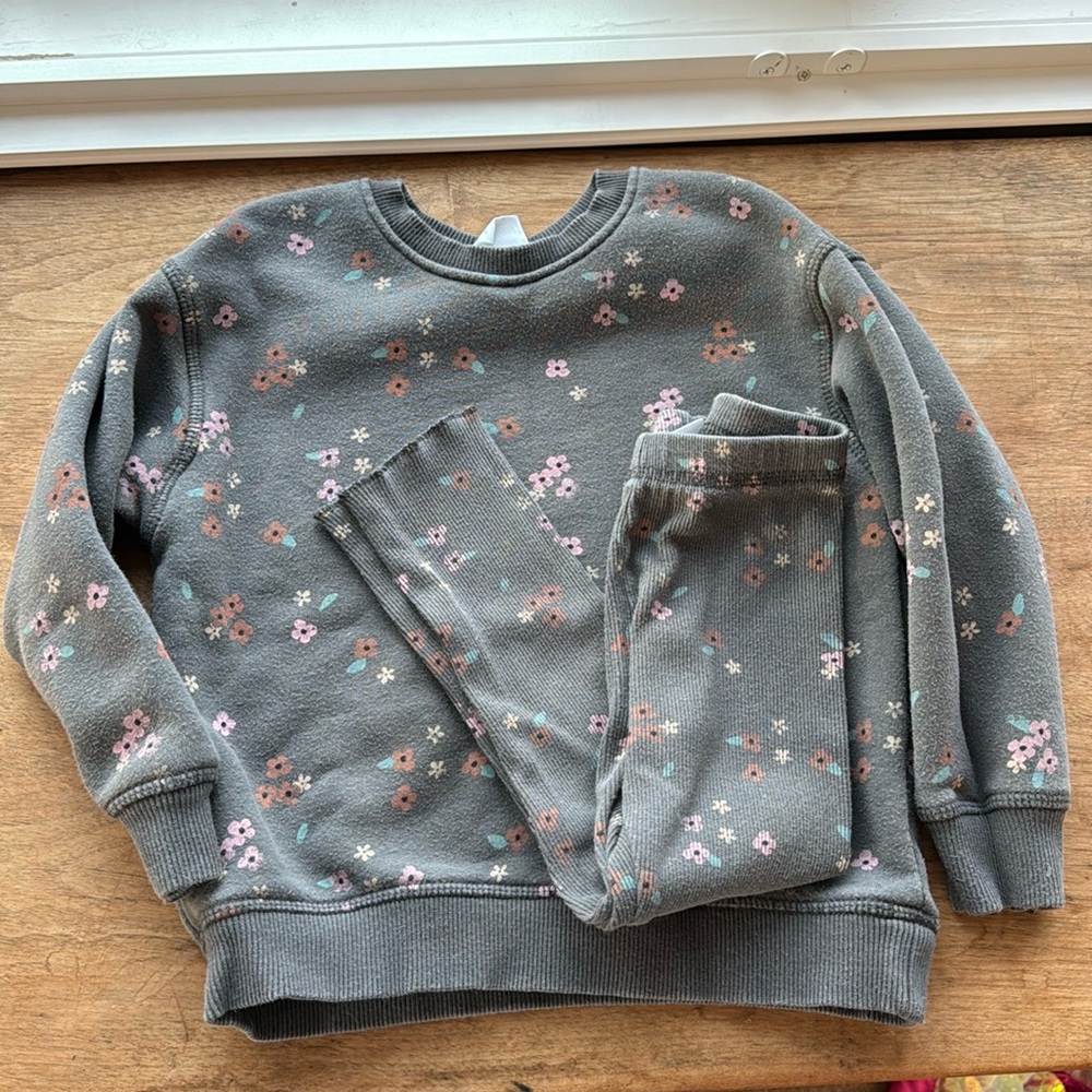 Zara Toddler Sweatshirt and Leggings Set